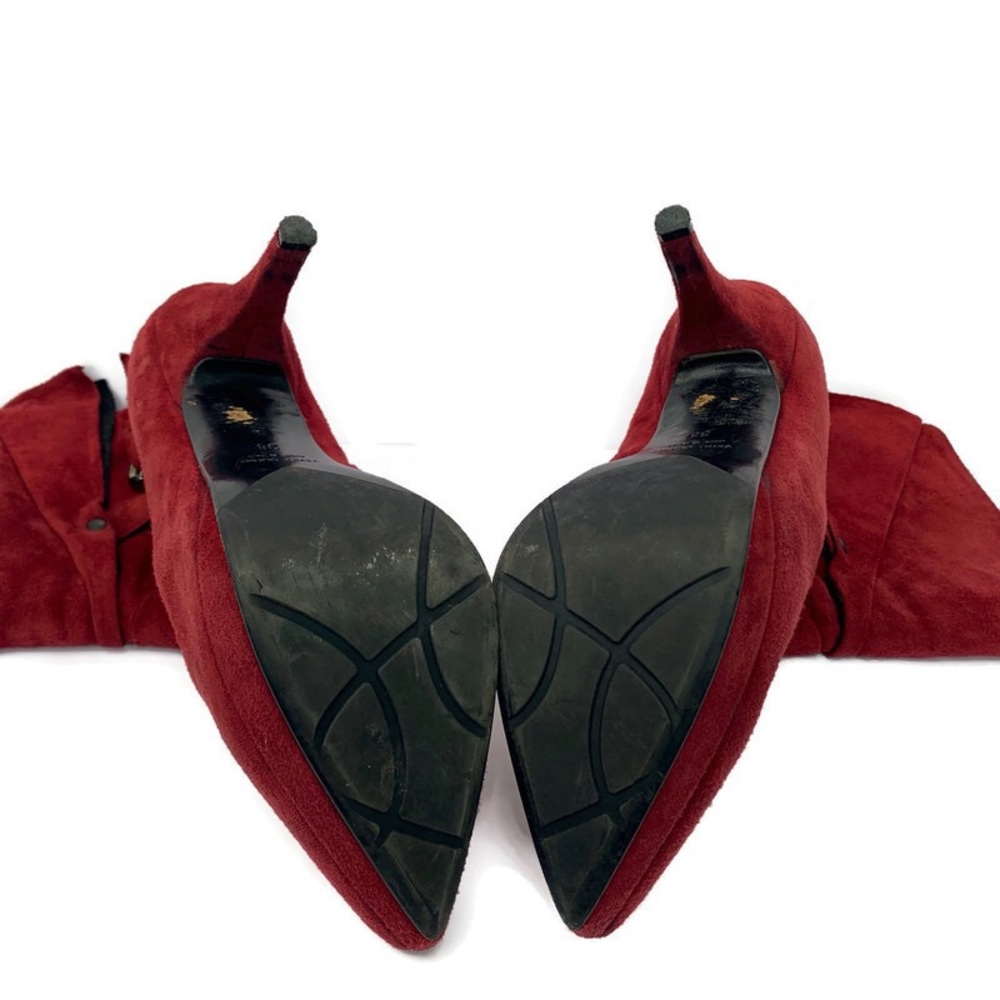 Vero Cuoio Italian  suede Victorian ankle booties boots 38/7 - Picture 7 of 10